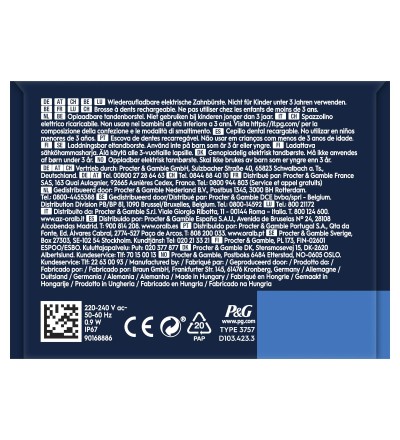 Oral-B Oral-B Vitality Spazzolino Elettrico Ricaricabile Pro Viola 2 Testine Oral-B Oral-B Vitality Spazzolino Elettrico Ricaricabile Pro Viola 2 Testine