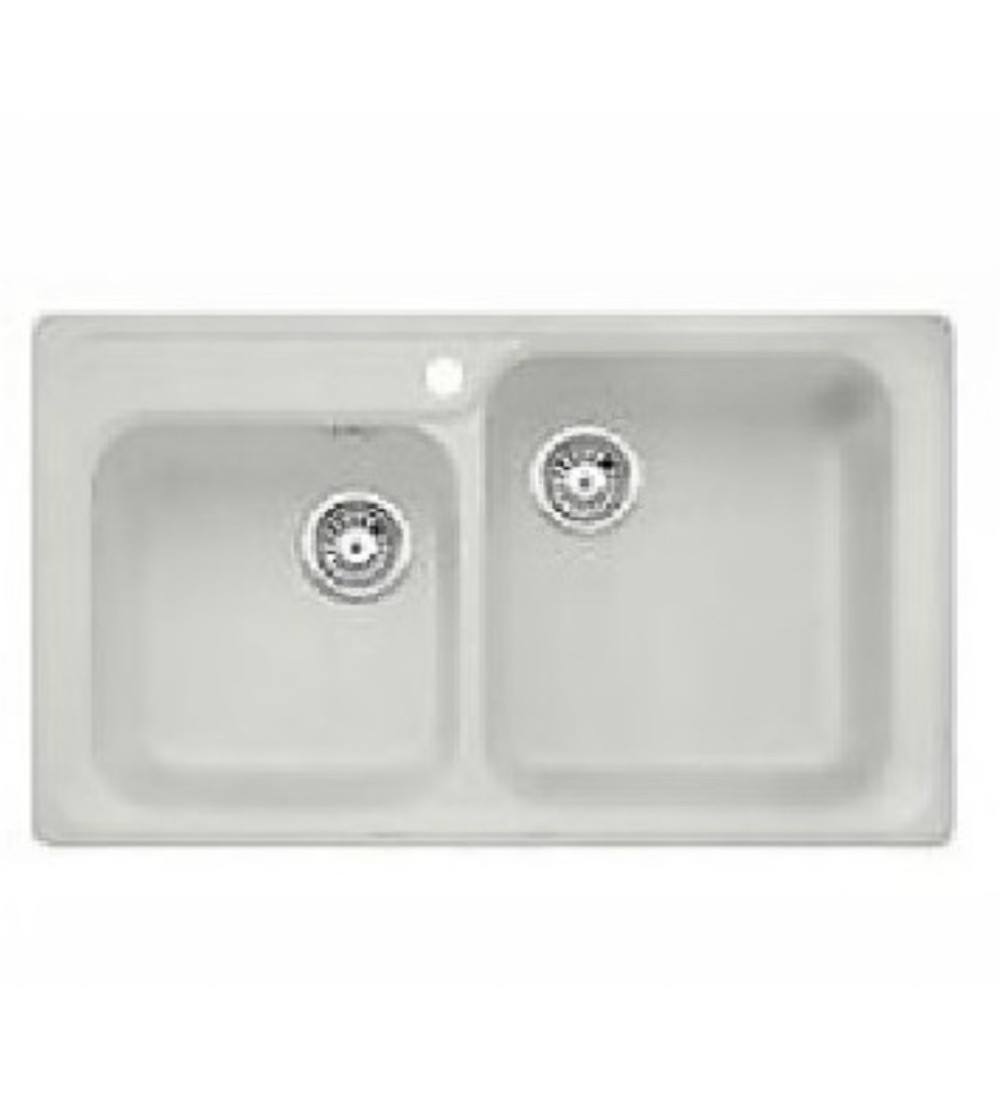 BLANCO Blanco 1515176 NOVA 8 Lavello 86x50 2 vasche senza Gocciolatoio colore Grigio seta BLANCO Blanco 1515176 NOVA 8 Lavello 86x50 2 vasche senza Gocciolatoio colore Grigio seta