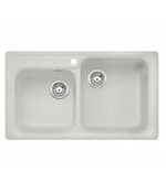 BLANCO Blanco 1515176 NOVA 8 Lavello 86x50 2 vasche senza Gocciolatoio colore Grigio seta
