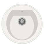 COOKINGAID Plados Telma NK05110 UG 98 - MICROULTRAGRANIT Harmony Lavello tondo 1 vasca cm. 51 - bianco