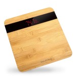 Onebby Innoliving Bilancia Digitale Pesapersona in Bambù, Design Naturale ed Elegante, Display LCD,