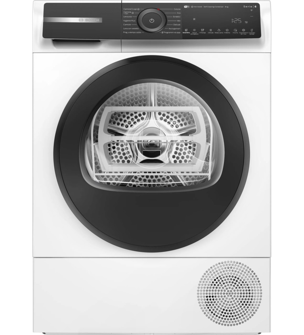 Bosch Bosch WQH245A0IT Asciugatrice Pompa di Calore 9 Kg A+++ Bianca Serie 6 Bosch Bosch WQH245A0IT Asciugatrice Pompa di Calore 9 Kg A+++ Bianca Serie 6