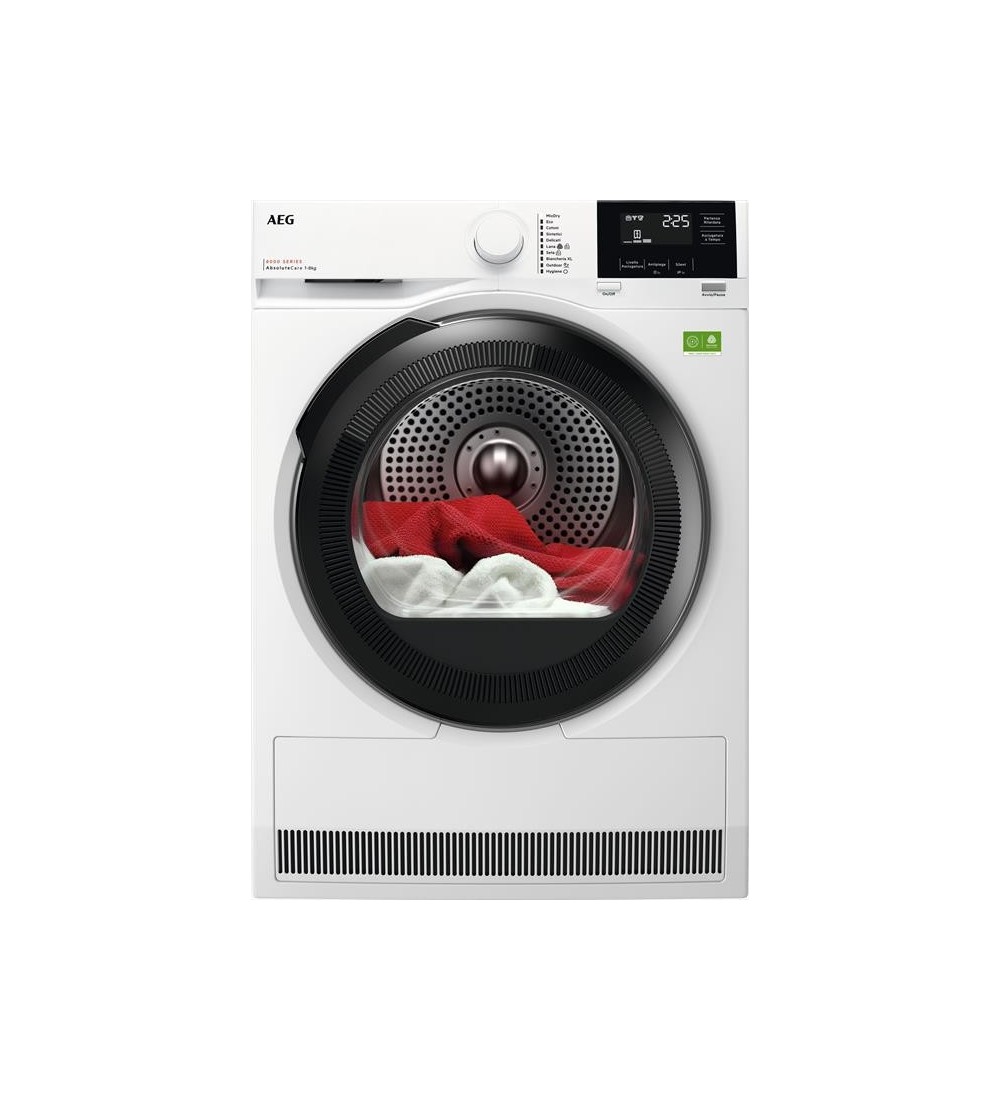 AEG AEG TR8HGBG8B Asciugatrice 8 KG a Pompa di Calore Inverter Classe B AEG AEG TR8HGBG8B Asciugatrice 8 KG a Pompa di Calore Inverter Classe B