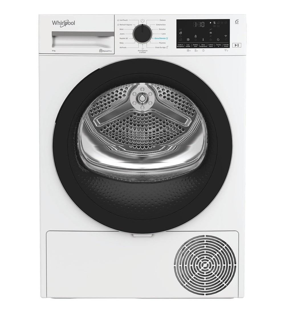 Whirlpool Whirlpool CWDR49MWBSIT Asciugatrice 9 Kg a Pompa di Calore Display digitale XL Inverter Vapore Wi-Fi Classe C - C WD R Whirlpool Whirlpool CWDR49MWBSIT Asciugatrice 9 Kg a Pompa di Calore Display digitale XL Inverter Vapore Wi-Fi Classe C - C WD R