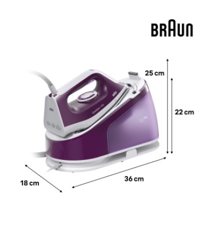 Braun Braun S1514VI Ferro da Stiro con Caldaia 2400 W Viola - 882581 Braun Braun S1514VI Ferro da Stiro con Caldaia 2400 W Viola - 882581