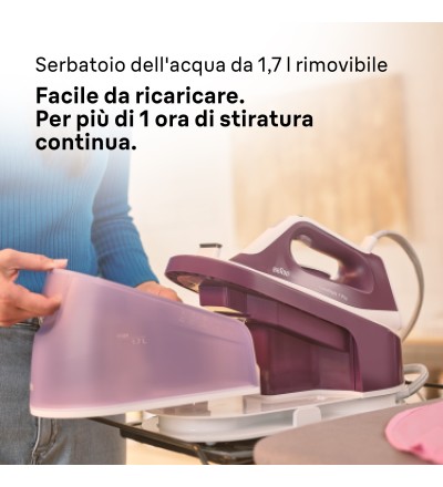 Braun Braun S1514VI Ferro da Stiro con Caldaia 2400 W Viola - 882581 Braun Braun S1514VI Ferro da Stiro con Caldaia 2400 W Viola - 882581