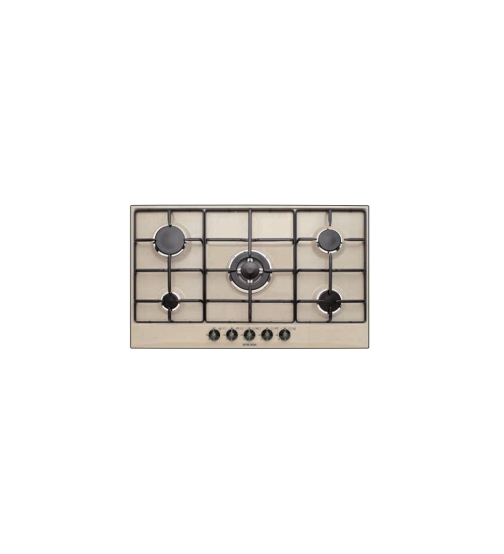 Glem Gas Glem Gas GT955SA Piano Cottura a Gas Da incasso 90 cm 5 Fuochi Sabbia Glem Gas Glem Gas GT955SA Piano Cottura a Gas Da incasso 90 cm 5 Fuochi Sabbia