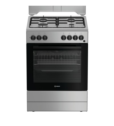 Indesit CUCINA INDESIT I6G3PMS 60CM 4F/GAS F.ELETT. VALV.SIC. SILV