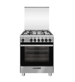 Glem Gas Glem Gas SA664VI Cucina a Libera installazione 60x60 Piano Cottura 4 Fuochi Forno a Gas Ventilato 67L Classe A