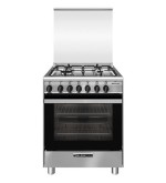 Glem Gas Glem Gas SA664MI6 Cucina a Libera installazione 60x60 Piano Cottura 4 Fuochi Forno Elettrico Ventilato 67L Classe A Ino