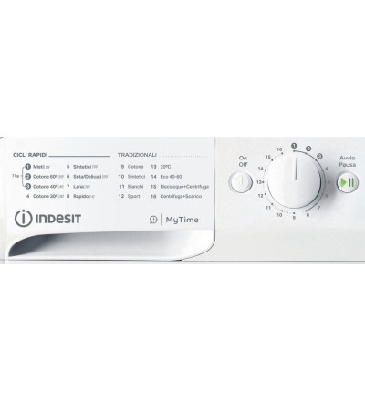Indesit Indesit MTWC71296WIT Lavatrice 7 Kg Centrifuga 1200 Giri Inverter Vapore Classe A - MTWC 71296 W IT