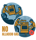  Consegna al Piano + Libera Installazione (Senza Allaccio Gas)
