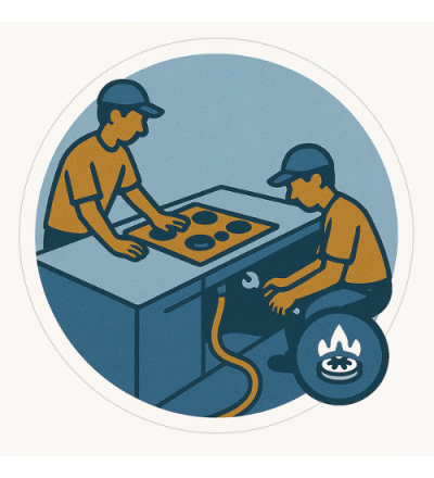  Installazione + Allaccio Gas Certificato (Piano Cottura a Gas)