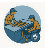  Installazione + Allaccio Gas Certificato (Piano Cottura a Gas)