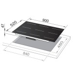 De’Longhi De’Longhi SLI906 Piano Cottura a induzione 90 Cm 6 Zone di Cottura Vetroceramica Nero - SLI 906 De’Longhi De’Longhi SLI906 Piano Cottura a induzione 90 Cm 6 Zone di Cottura Vetroceramica Nero - SLI 906
