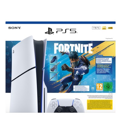 SONY PS5 Console 1TB Standard Slim White + Fortnite Flowering Chaos SONY PS5 Console 1TB Standard Slim White + Fortnite Flowering Chaos