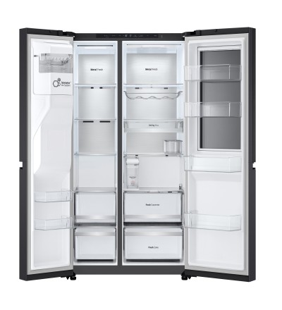 LG LG InstaView GSXE91EVAD Frigorifero Side-by-Side Door-in-Door 628 L No Frost Wi-Fi Senza allaccio Classe D LG LG InstaView GSXE91EVAD Frigorifero Side-by-Side Door-in-Door 628 L No Frost Wi-Fi Senza allaccio Classe D