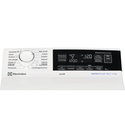 Electrolux Electrolux EW7T337A Lavatrice a carica dallalto 7 kg Centrifuga 1200 Giri Classe A Electrolux Electrolux EW7T337A Lavatrice a carica dallalto 7 kg Centrifuga 1200 Giri Classe A