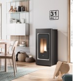 CADEL Stufa pellet 10,5kW PRINCE 11 White 5 stelle Classe A+ 7022071 CADEL Stufa pellet 10,5kW PRINCE 11 White 5 stelle Classe A+ 7022071