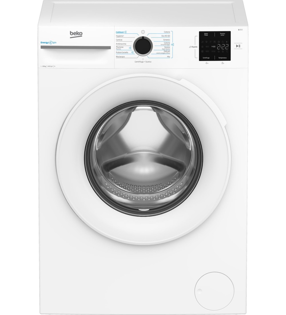 BEKO Beko BMW10147EW Lavatrice 10kg Centrifuga 1400 Giri Inverter Display Touch Classe A-10% BEKO Beko BMW10147EW Lavatrice 10kg Centrifuga 1400 Giri Inverter Display Touch Classe A-10%