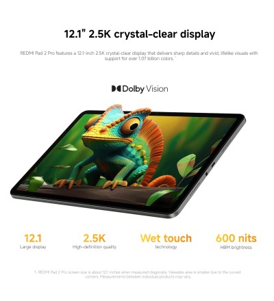 Xiaomi Xiaomi Redmi Pad 2 Pro 12.1 6GB 128GB WiFi Colore Lavender Purple Garanzia Europa Xiaomi Xiaomi Redmi Pad 2 Pro 12.1 6GB 128GB WiFi Colore Lavender Purple Garanzia Europa