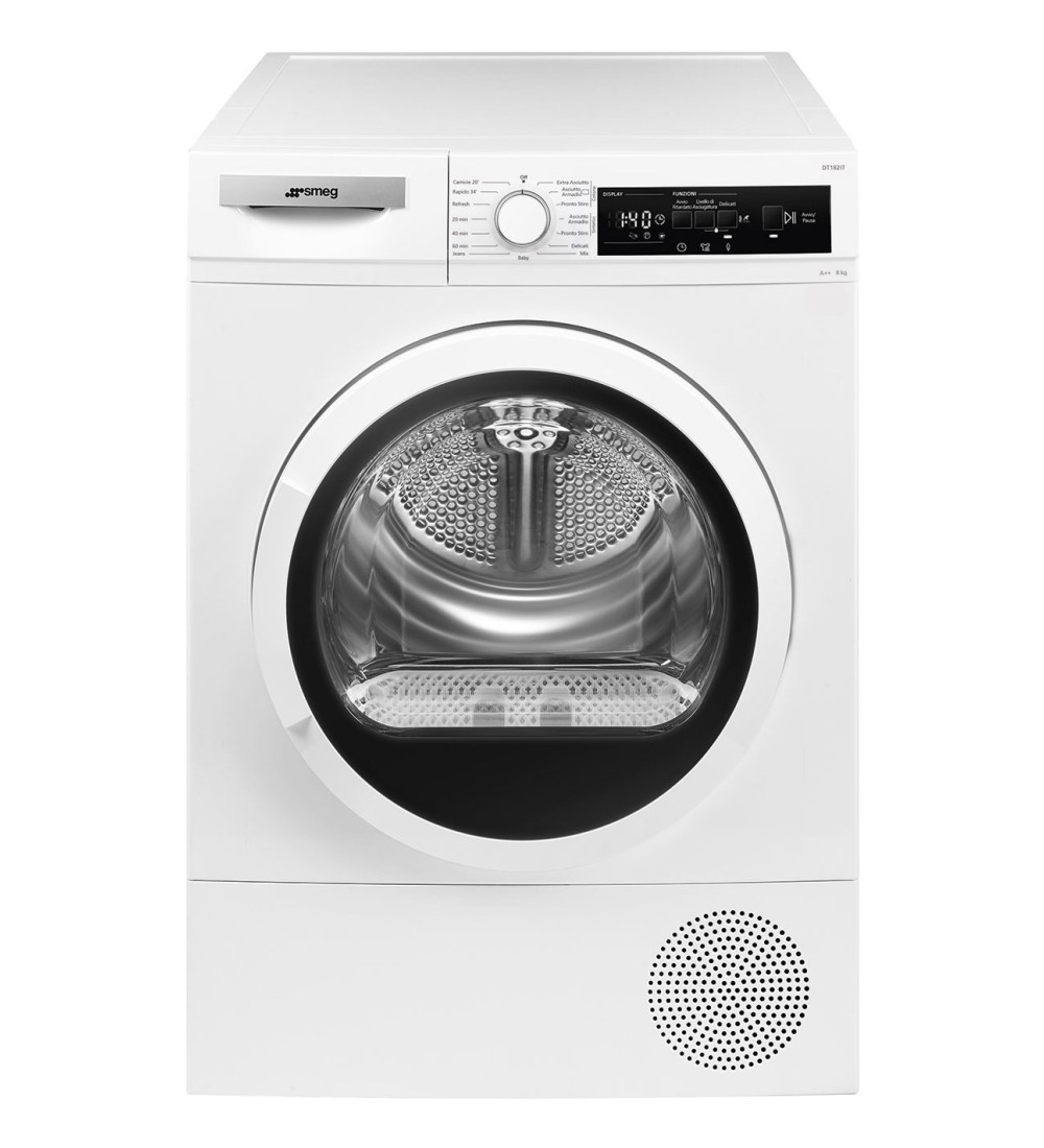 SMEG Smeg Asciugatrice 8Kg Classe Energetica E 15 Programmi Carica Frontale SMEG Smeg Asciugatrice 8Kg Classe Energetica E 15 Programmi Carica Frontale