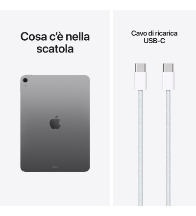 APPLE Apple iPad Air 11 8ª Generazione M4 128GB WiFi Colore Space Grey Garanzia Italia APPLE Apple iPad Air 11 8ª Generazione M4 128GB WiFi Colore Space Grey Garanzia Italia