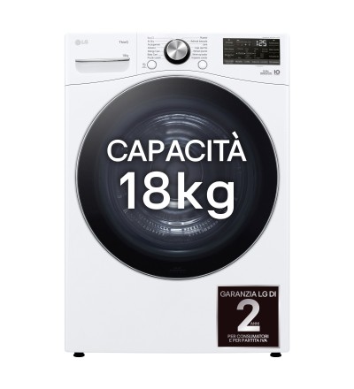 LG LG RH18U8AVCW Asciugatrice 18kg Pompa di calore DUAL Inverter Wi-Fi Motore Direct Drive AI Dry Classe D