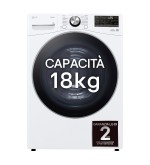 LG LG RH18U8AVCW Asciugatrice 18kg Pompa di calore DUAL Inverter Wi-Fi Motore Direct Drive AI Dry Classe D