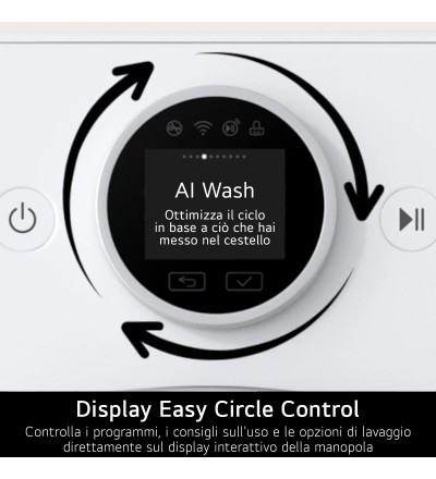 LG LG F4X7011TWB Lavatrice 11kg AI DD™ Serie X7 Centrifuga 1400 Giri Vapore Wi-Fi AI Wash Classe A-40% LG LG F4X7011TWB Lavatrice 11kg AI DD™ Serie X7 Centrifuga 1400 Giri Vapore Wi-Fi AI Wash Classe A-40%