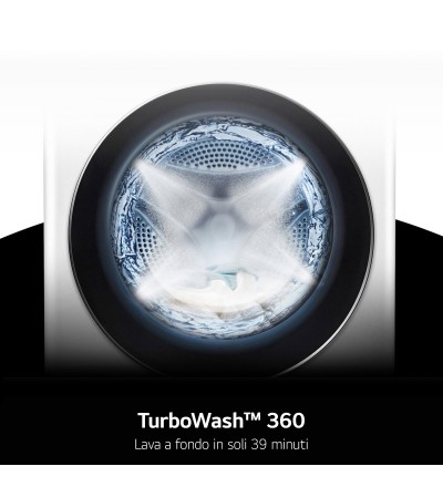 LG LG F4X7011TWB Lavatrice 11kg AI DD™ Serie X7 Centrifuga 1400 Giri Vapore Wi-Fi AI Wash Classe A-40% LG LG F4X7011TWB Lavatrice 11kg AI DD™ Serie X7 Centrifuga 1400 Giri Vapore Wi-Fi AI Wash Classe A-40%
