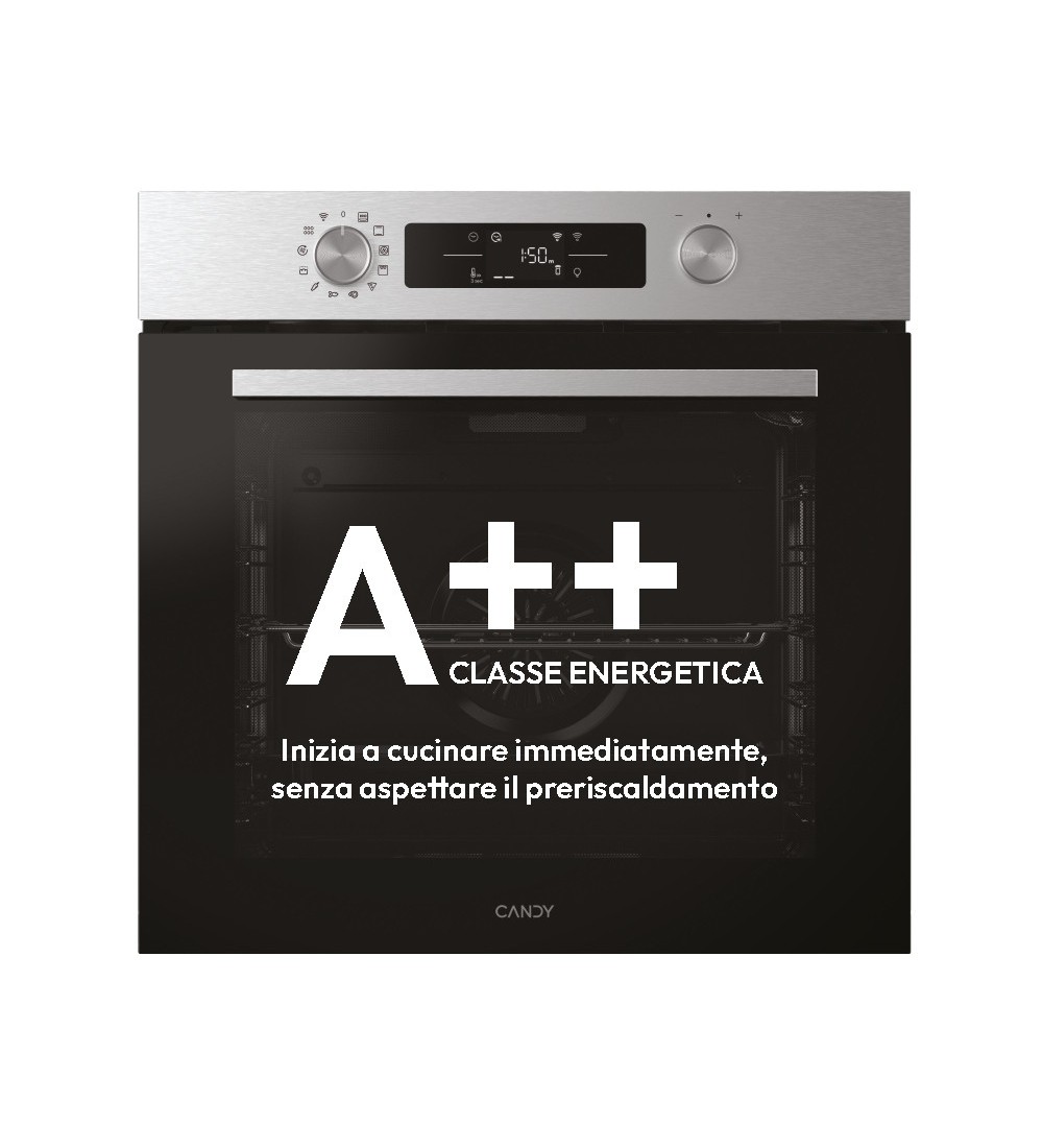 Candy Candy CA6N3B1HTX Forno Elettrico da Incasso Termoventilato 78 L Classe A++ Nero/Acciaio inox – CA6 N3B1HTX