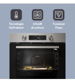 Candy Candy CA6N3B1HTX Forno Elettrico da Incasso Termoventilato 78 L Classe A++ Nero/Acciaio inox – CA6 N3B1HTX