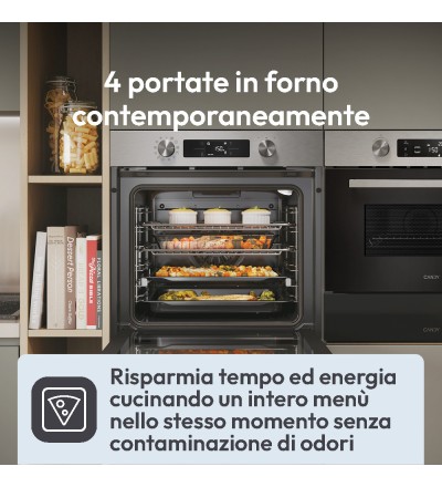 Candy Candy CA6N3B1HTX Forno Elettrico da Incasso Termoventilato 78 L Classe A++ Nero/Acciaio inox – CA6 N3B1HTX