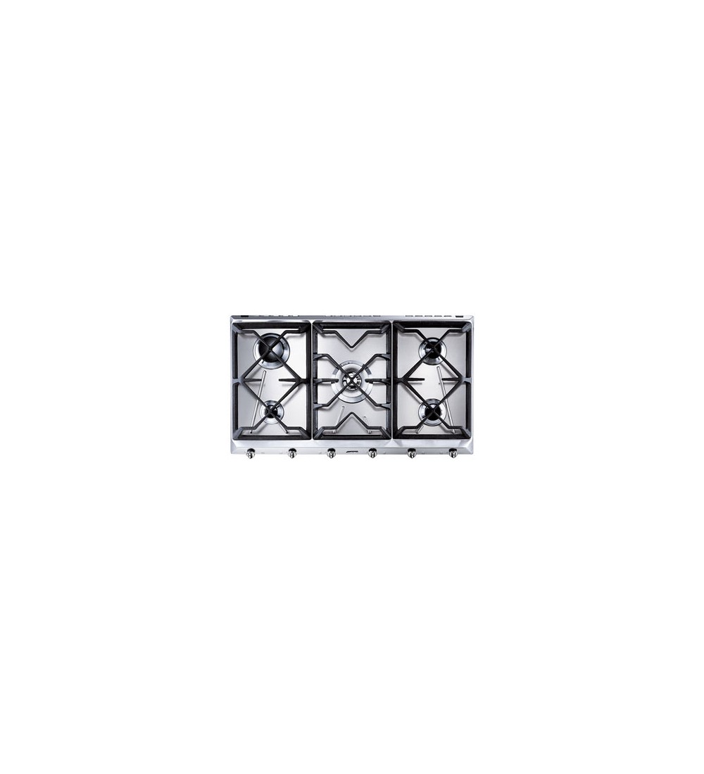 SMEG Smeg SRV596GH5 Piano Cottura a Gas Acciaio inossidabile 90 cm 5 Fornello(i) SMEG Smeg SRV596GH5 Piano Cottura a Gas Acciaio inossidabile 90 cm 5 Fornello(i)