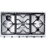 SMEG Smeg SRV596GH5 Piano Cottura a Gas Acciaio inossidabile 90 cm 5 Fornello(i)