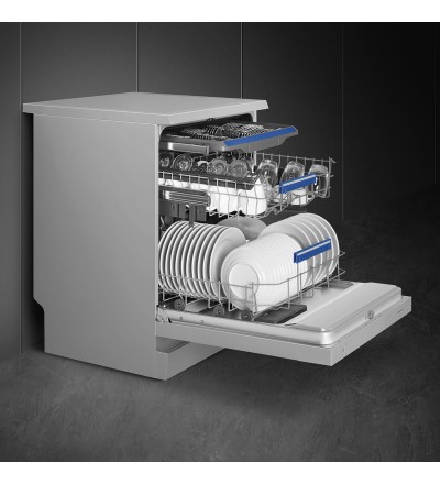 SMEG Smeg LVS342CQSX Lavastoviglie Libera installazione 14 coperti 3 Cestelli 8 Programmi 4 Temperature Classe C Inox SMEG Smeg LVS342CQSX Lavastoviglie Libera installazione 14 coperti 3 Cestelli 8 Programmi 4 Temperature Classe C Inox