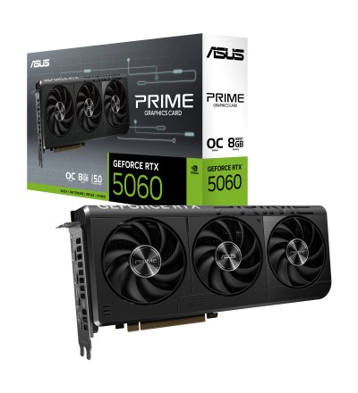ASUS Prime GeForce RTX 5060 OC Edition 8GB GDDR7 Scheda Video PCI Express 5.0 ASUS Prime GeForce RTX 5060 OC Edition 8GB GDDR7 Scheda Video PCI Express 5.0