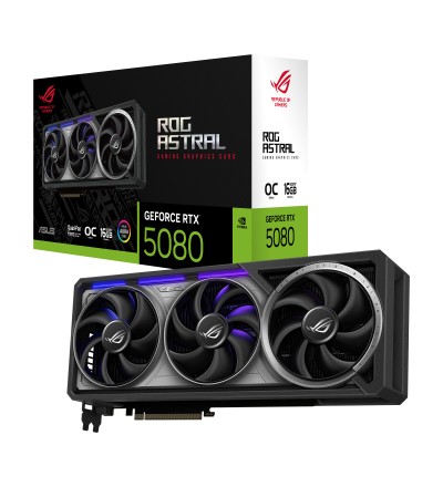 ASUS ROG Astral GeForce RTX 5080 OC Edition 16GB GDDR7 256bit PCI Express 5.0 Scheda Video Gaming ASUS ROG Astral GeForce RTX 5080 OC Edition 16GB GDDR7 256bit PCI Express 5.0 Scheda Video Gaming