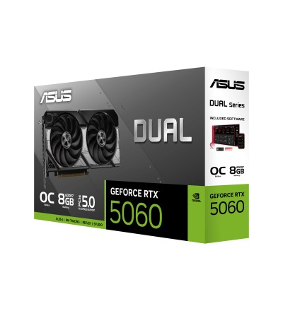  ASUS Dual GeForce RTX 5060 OC Edition 8GB GDDR7 Scheda Video PCI Express 5.0 128bit 3840 CUDA Core