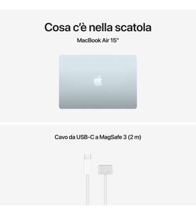 APPLE Apple MacBook Air 2026 15 M5 10C/10G 16GB 1TB Sky Blue Garanzia Italia 24 Mesi
