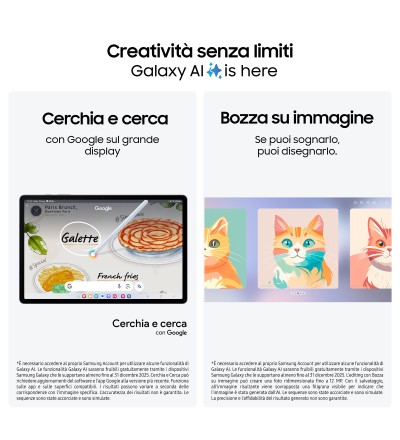 Samsung Samsung Galaxy Tab S10+ 12+256GB 12.4 Colore Moonstone Grey Garanzia Italia 24 Mesi