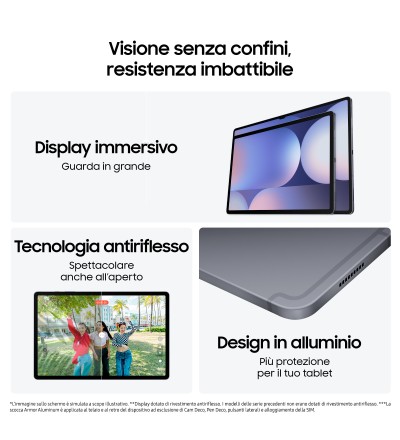 Samsung Samsung Galaxy Tab S10+ 12+256GB 12.4 Colore Moonstone Grey Garanzia Italia 24 Mesi
