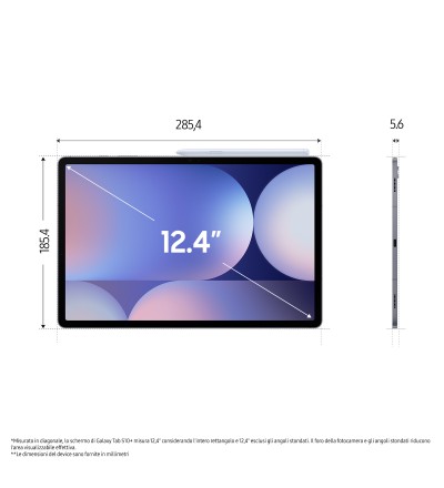 Samsung Samsung Galaxy Tab S10+ 12+256GB 12.4 Colore Moonstone Grey Garanzia Italia 24 Mesi