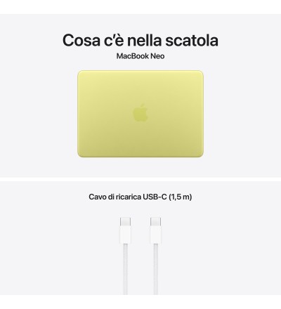 APPLE Apple MacBook Neo 2026 13 A18 Pro 6C/5G 8GB 512GB Colore Citrus Garanzia Italia 24 Mesi APPLE Apple MacBook Neo 2026 13 A18 Pro 6C/5G 8GB 512GB Colore Citrus Garanzia Italia 24 Mesi