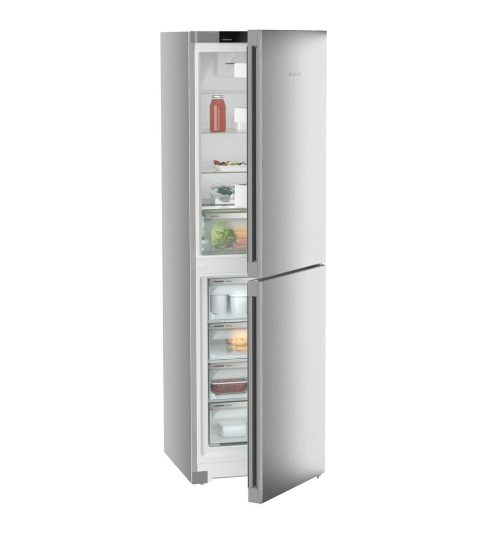Liebherr Liebherr CNsfd 5704 Pure Frigorifero Combinato NoFrost 348L Classe D Argento Libera Installazione EasyFresh DuoCooling