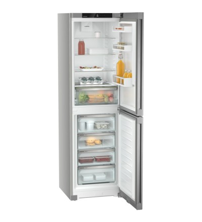 Liebherr Liebherr CNsfd 5704 Pure Frigorifero Combinato NoFrost 348L Classe D Argento Libera Installazione EasyFresh DuoCooling