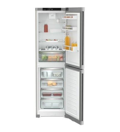 Liebherr Liebherr CNsfd 5704 Pure Frigorifero Combinato NoFrost 348L Classe D Argento Libera Installazione EasyFresh DuoCooling