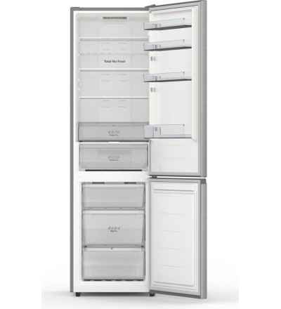 Hisense Hisense RB440N4ACA Frigorifero Combinato 336 Litri Classe A Total No Frost Inox Libera Installazione Congelatore Inferio