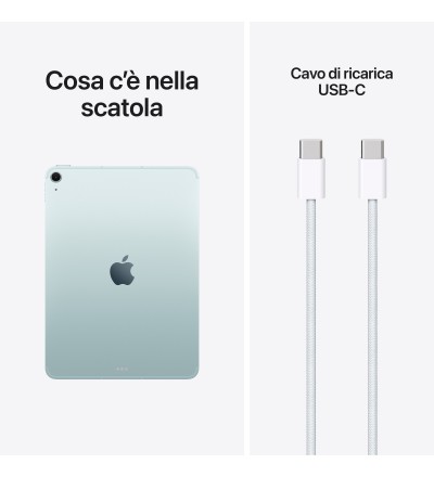 APPLE Apple iPad Air 11 (2026 8ª Gen) 128GB M4 Wi-Fi + Cellular Colore Blue Garanzia Italia 24 Mesi